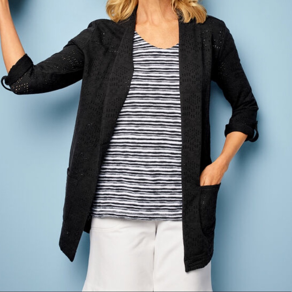 Talbots Open Cardigan